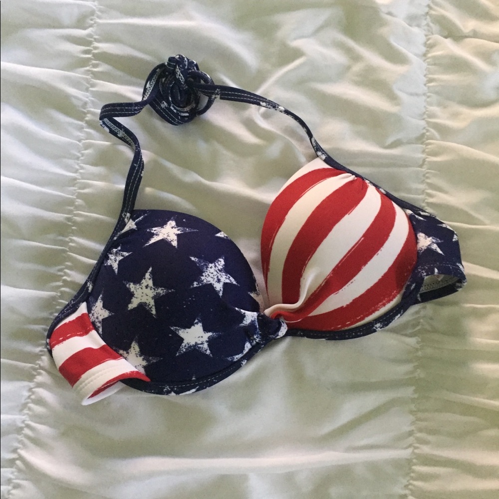 American Flag Bikini Top